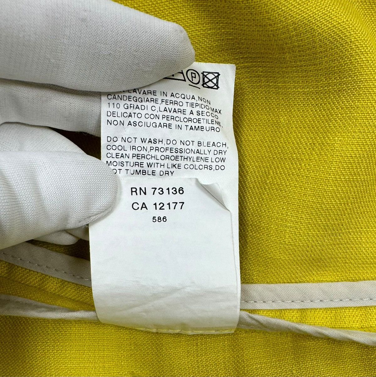 Max Mara Max Mara Linen Yellow Blazer Jacket size US12 IT46 Size XL / US 12-14 / IT 48-50 - 16 Thumbnail