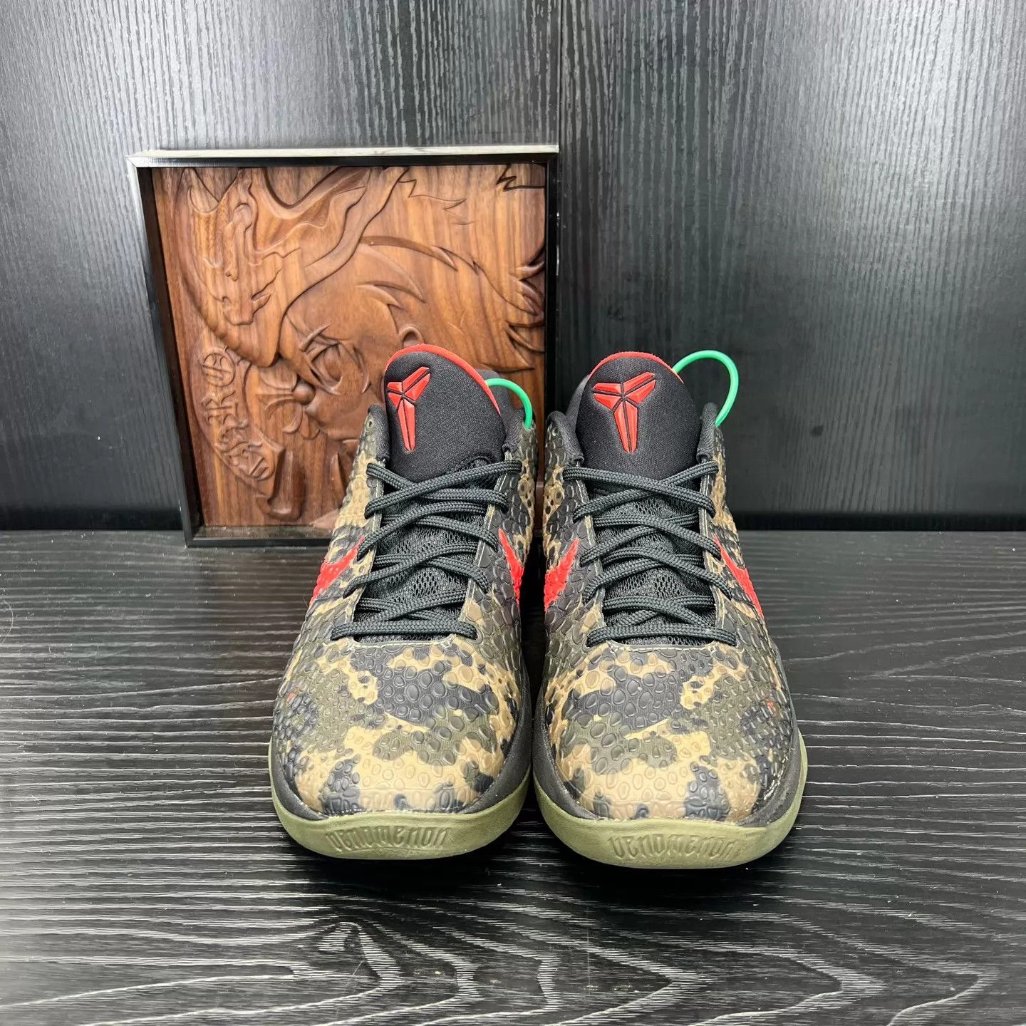 Nike zk6 Black Red Camo Size 42 Original Box Like New Size US 8.5 / EU 41-42 - 3 Thumbnail