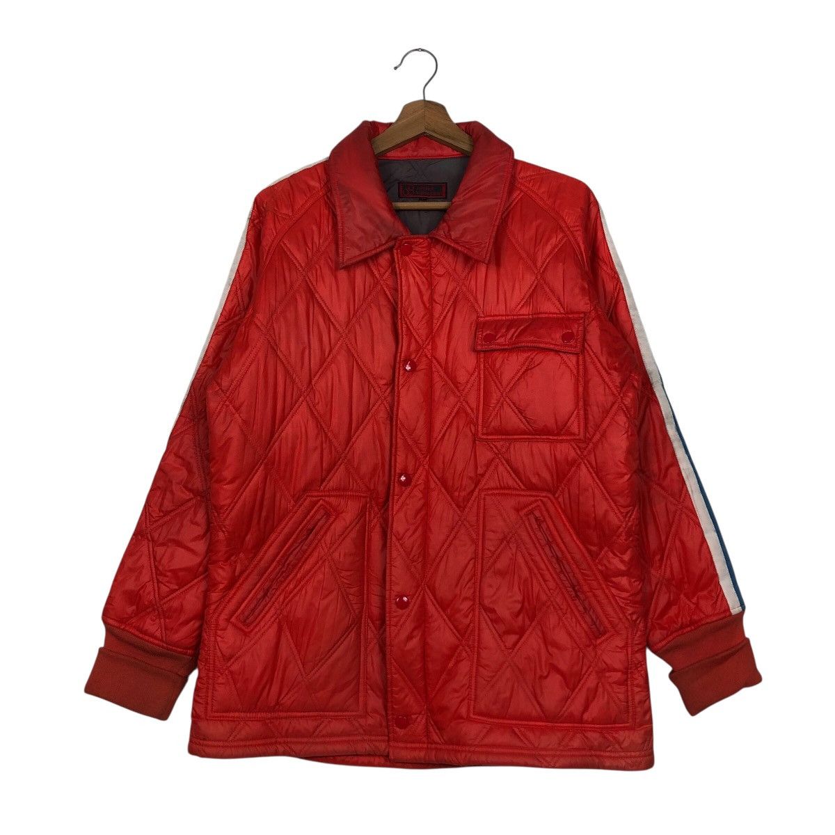 Japanese Brand 📌Vintage Light Puffer Jacket Quilted Biker Johnbull Kojima Size US L / EU 52-54 / 3 - 2 Thumbnail