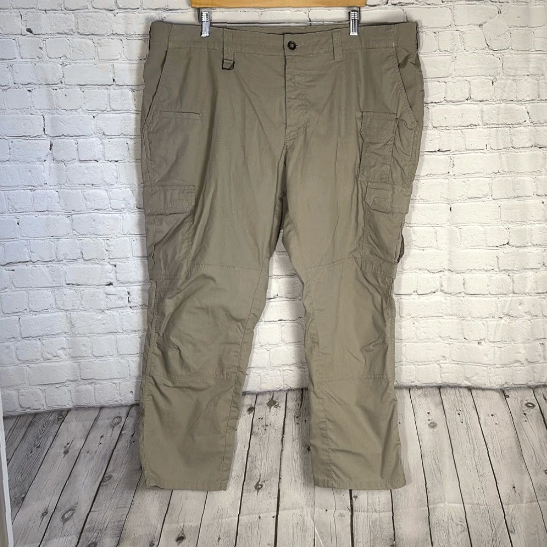 Vintage 5.11 Tactical ABR Pro Pants FlexLite Stretch Ripstop Cargo Tan 44 Regular Men Inseam 32 in 5.11 Pants Mens Tan Style 74512 Size US 44 / EU 60 - 2 Thumbnail