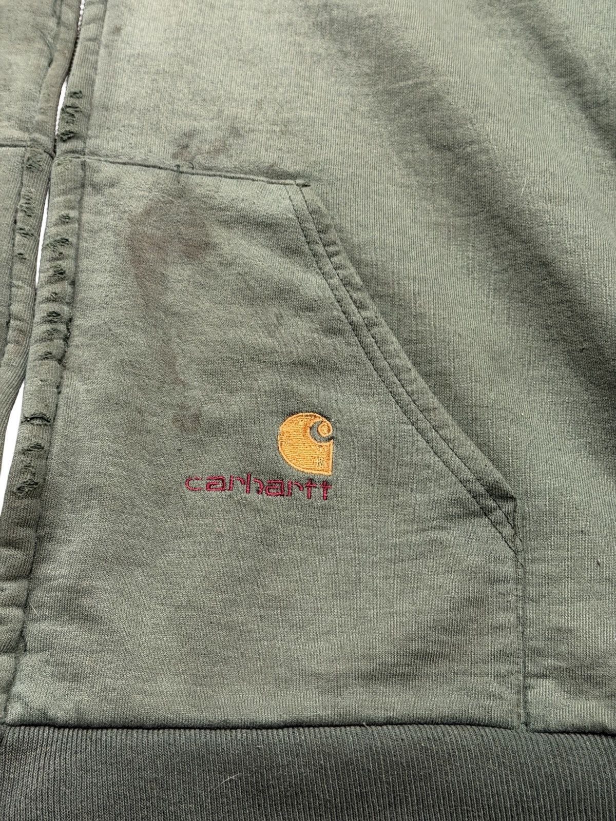 Carhartt Vintage Thermal-Lined Carhartt Zip-Up Hoodie Size US XL / EU 56 / 4 - 3 Thumbnail