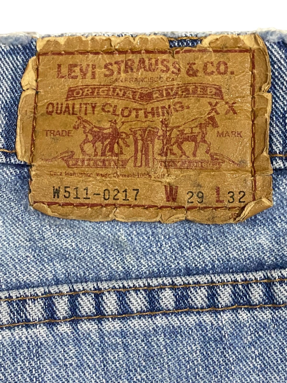 Levi's Vintage Clothing Vintage Levis511 80’s Faded Wash Loose Jeans Size US 28 / EU 44 - 11 Thumbnail