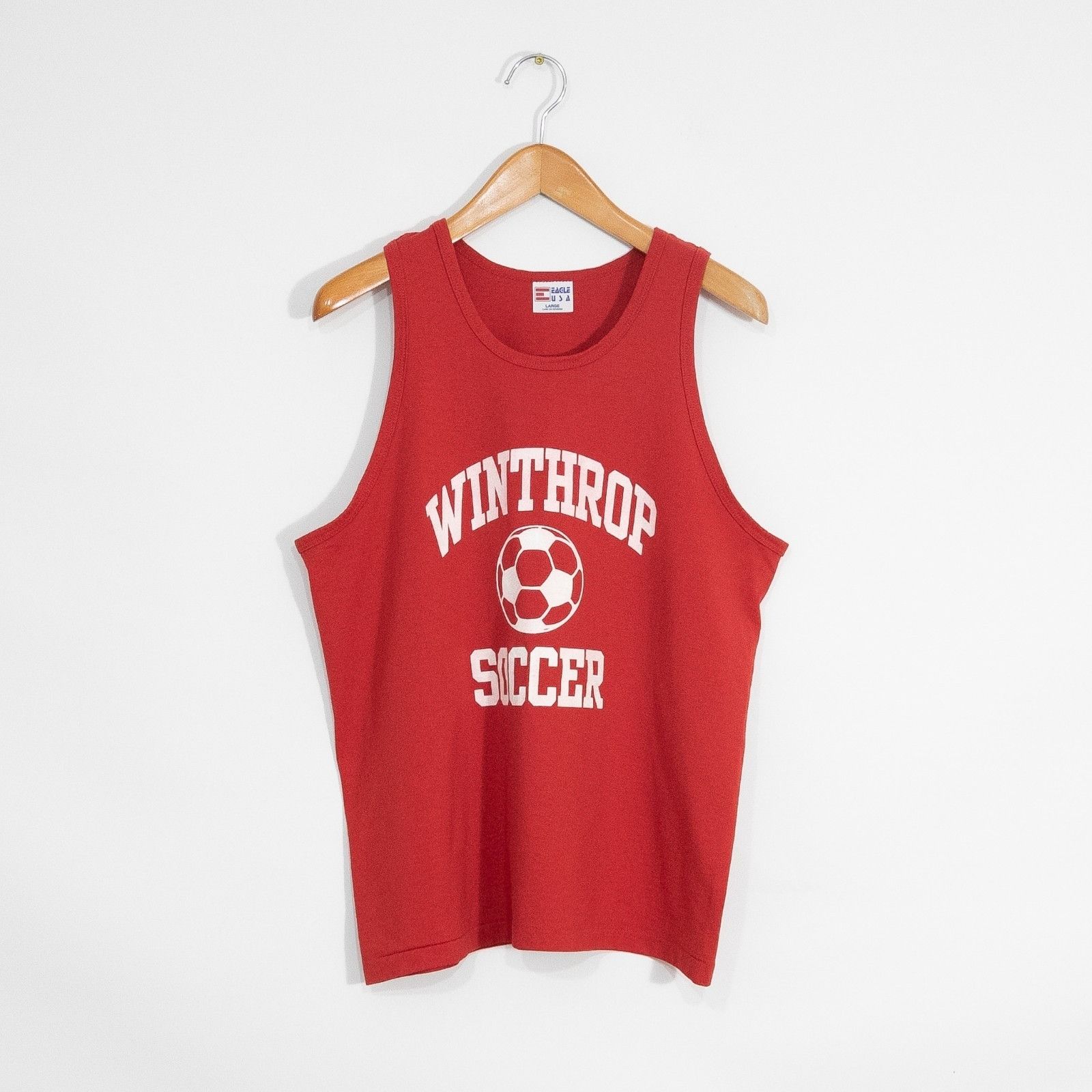 Vintage Vintage 90s Winthrop Soccer Tank Top Large - Single Stitch Size US L / EU 52-54 / 3 - 1 Thumbnail
