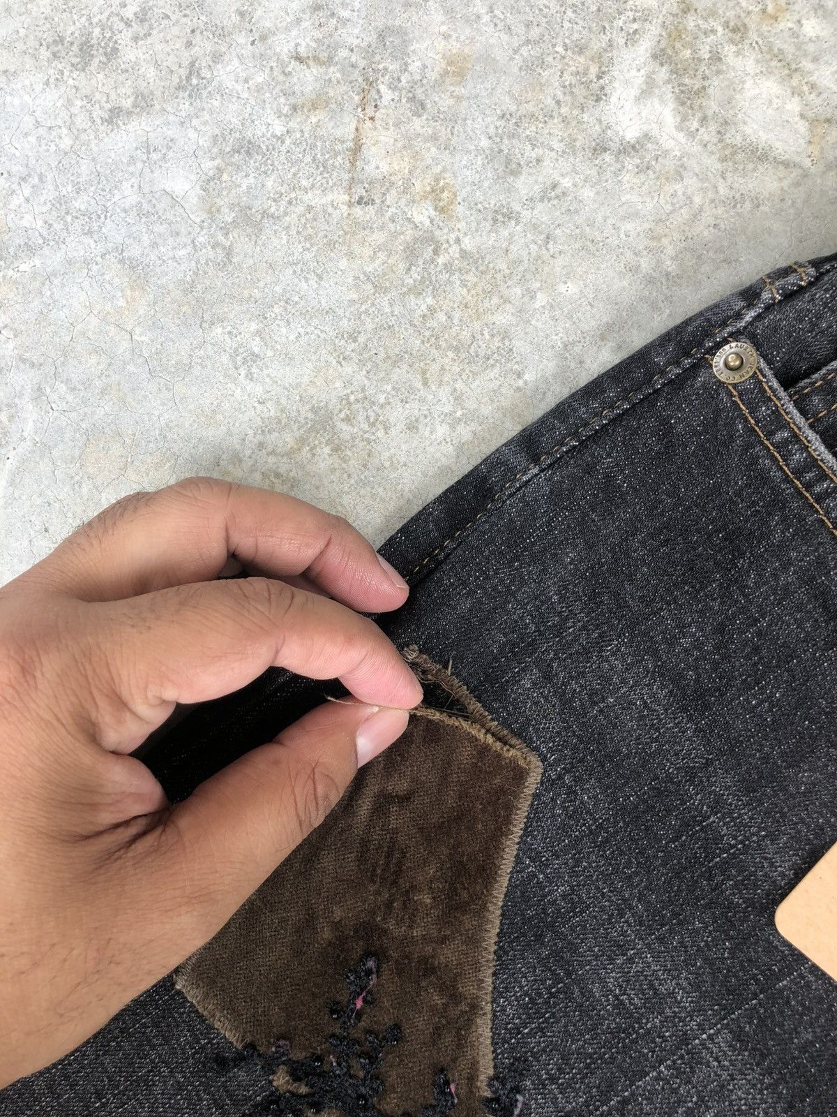Ralph Lauren Japanese Lauren Flared Jeans Boro Patchwork Distressed Size US 30 / EU 46 - 18 Thumbnail