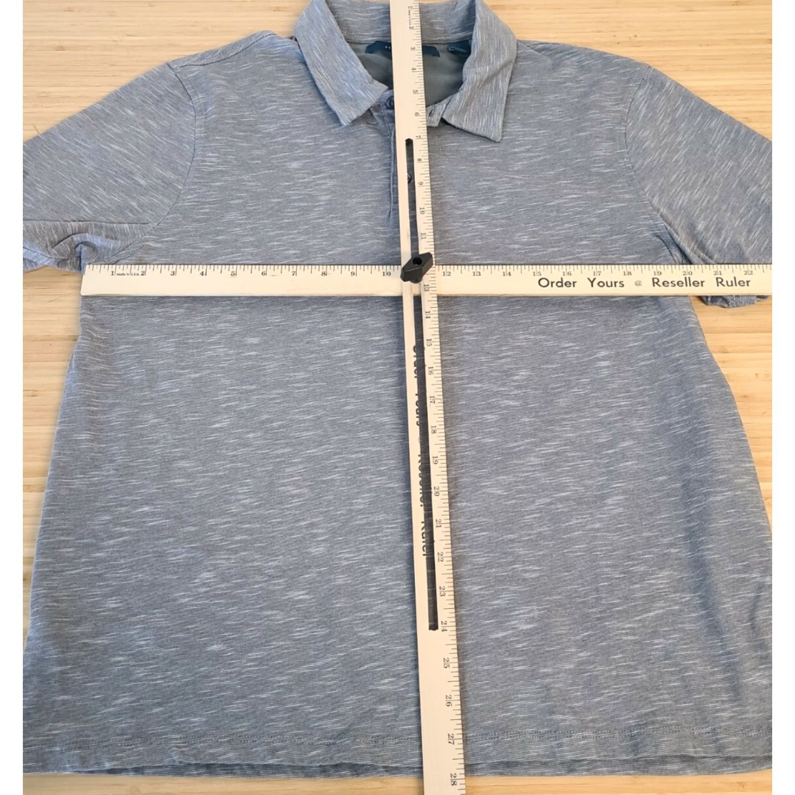 Perry Ellis Perry Ellis Polo Shirt Mens Gray Short Sleeve Button Down Casual XL Adults Regular Size XL Shirt Size US XL / EU 56 / 4 - 3 Thumbnail