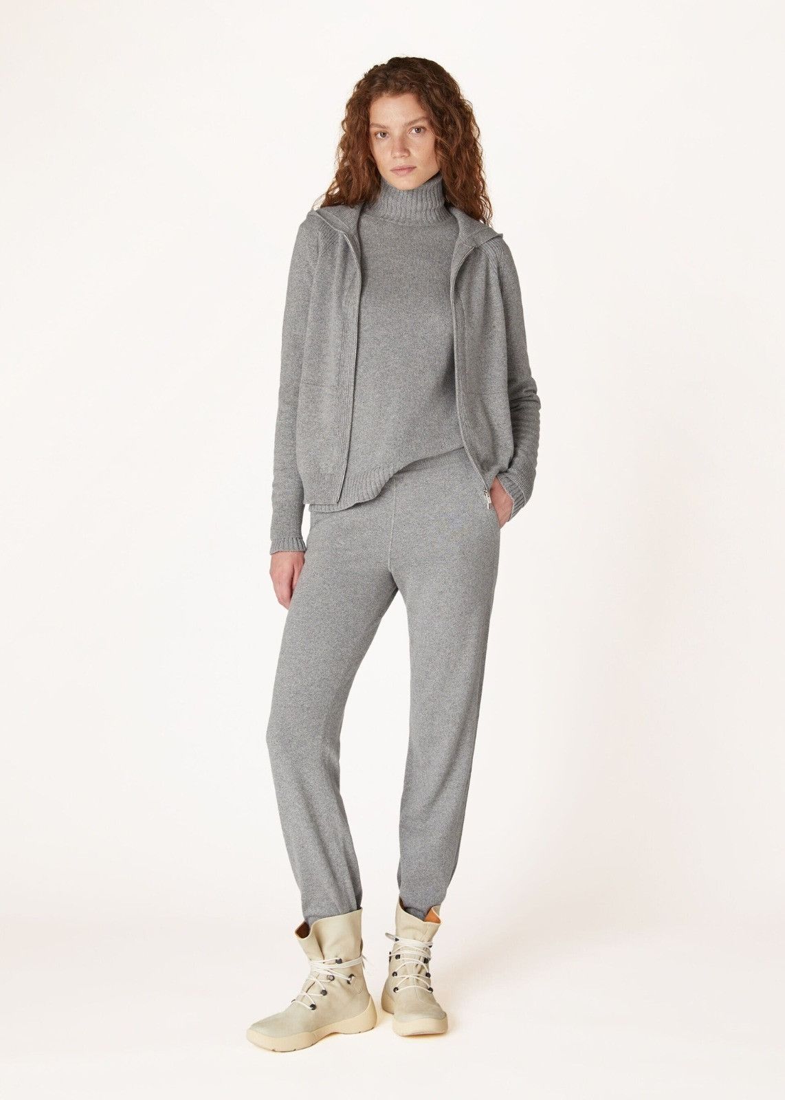 Loro Piana o1srvl11e0824 Merano Hooded Bomber in Grey Size XL / US 12-14 / IT 48-50 - 3 Thumbnail