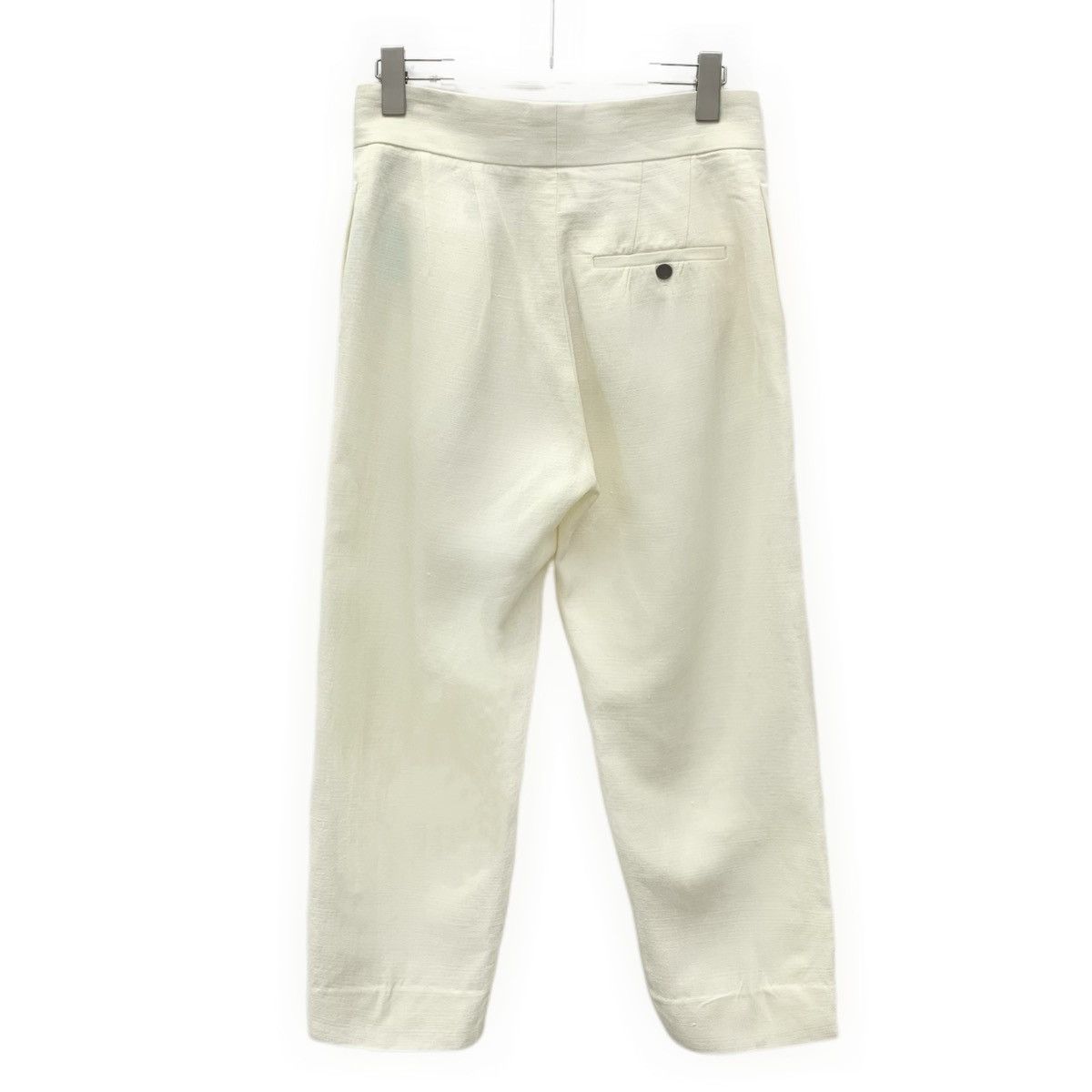 Celine Celine Off-white Zipper Design Casual Pants K26WX Size 26" / US 2 / IT 38 - 2 Thumbnail