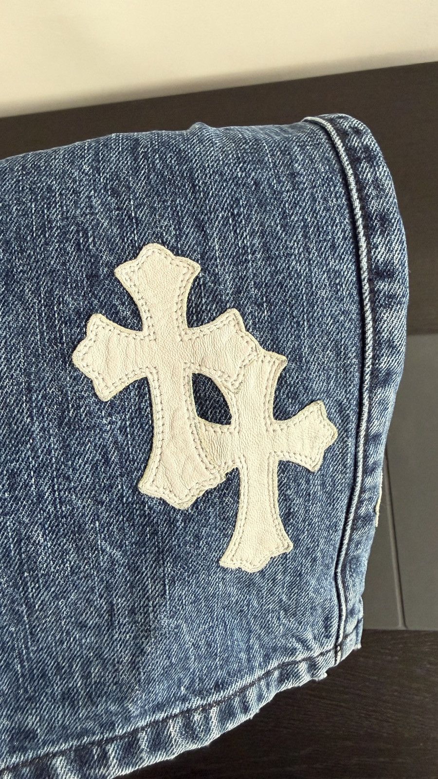 Chrome Hearts CHROME HEARTS COTTON CANDY CROSS PATCH DENIM JEANS 1/1 Size US 40 / EU 56 - 15 Thumbnail