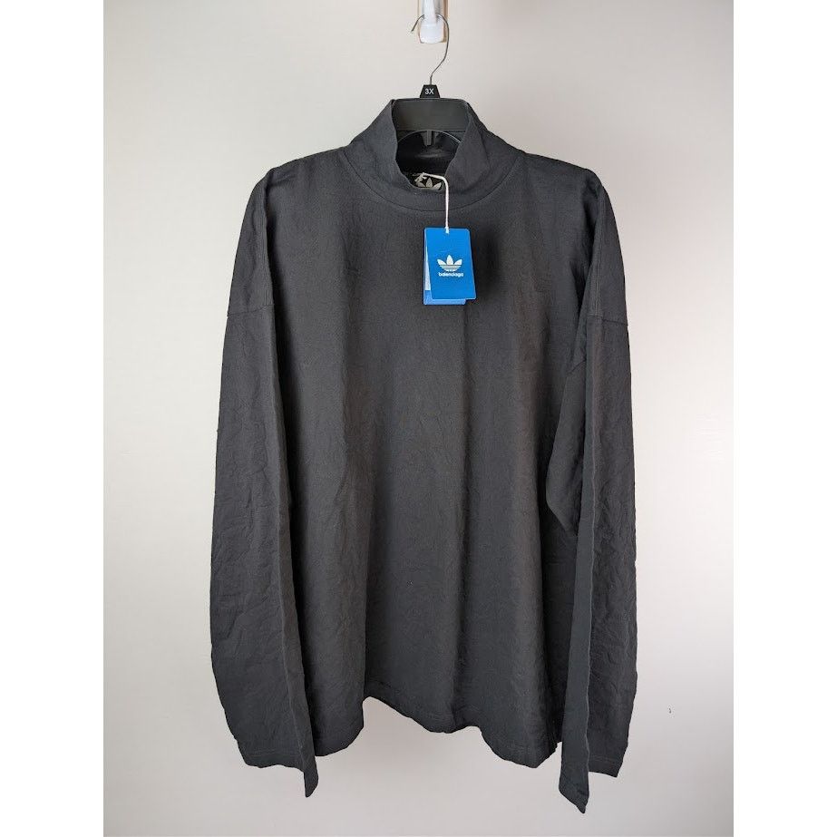 Adidas × Balenciaga o1rshd1 Mountain Embro Vintage Jersey Crewneck Black/White Size US M / EU 48-50 / 2 - 2 Thumbnail