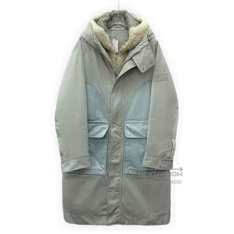 Dior Dior Gray Textured Tech Fabric Parka Coat. Size US L / EU 52-54 / 3 - 1 Thumbnail