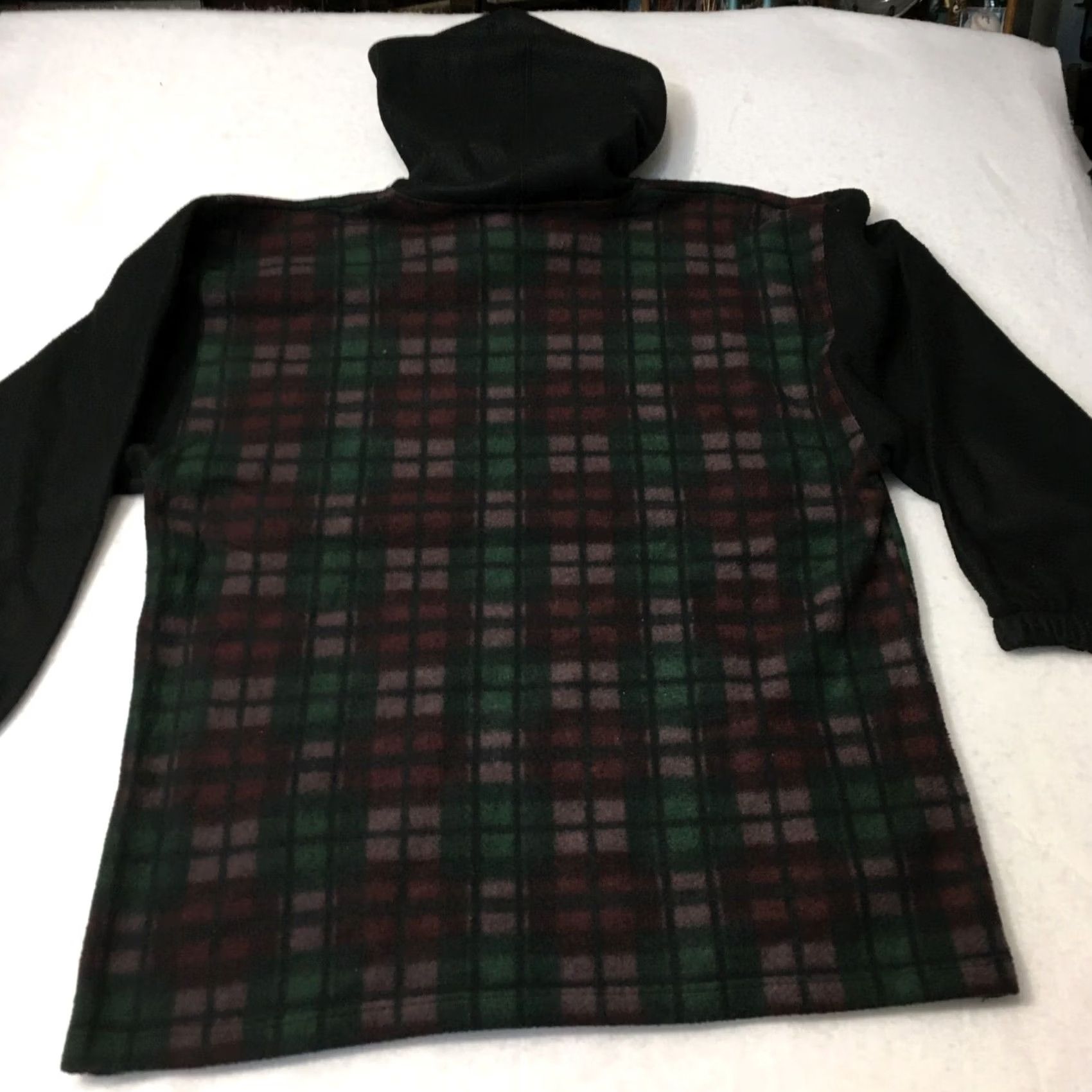 Bodega Bodega Bay Hoodie XL Multicolor Plaid Fleece Polyester Embroidered Logo Mens Pullover Size US XL / EU 56 / 4 - 7 Thumbnail