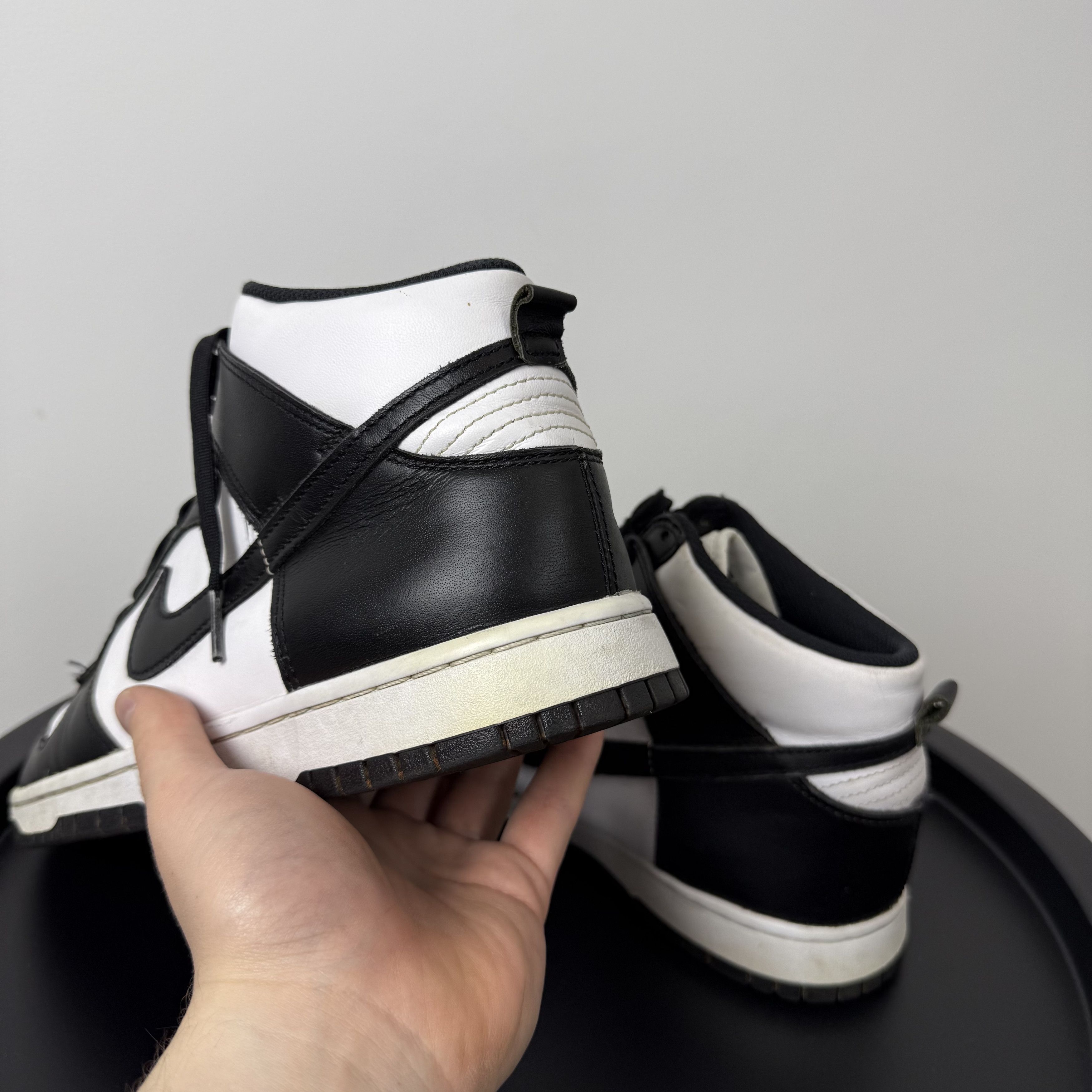 Nike Nike Dunk High Black/White Hi-Top Sneakers Size US 10 / EU 43 - 8 Thumbnail