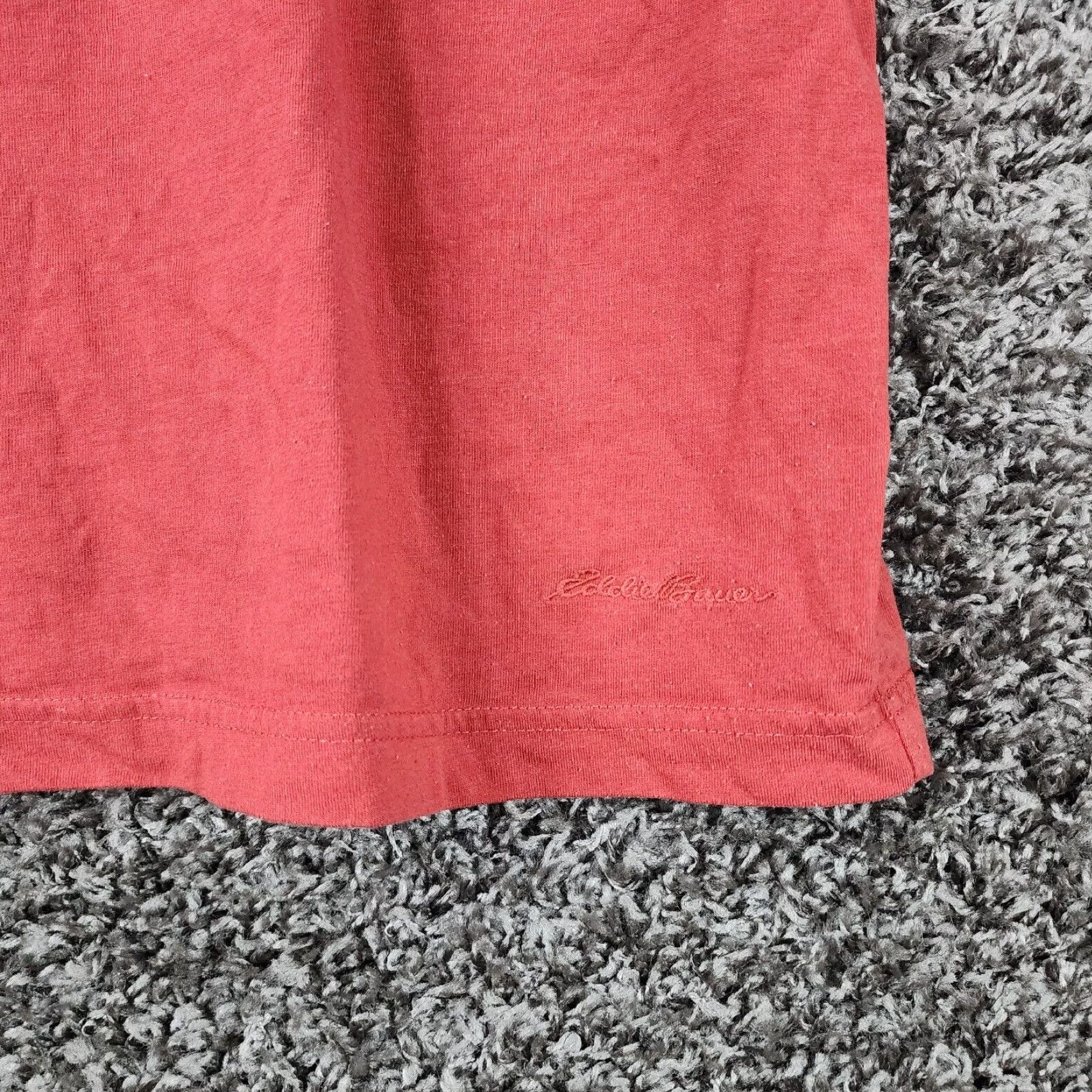 Eddie Bauer VINTAGE? Eddie Bauer Mens Red Short Sleeve Tee 3XL Cotton Blend Shirt Adults 3XL Red Mens Size US 39 - 2 Thumbnail