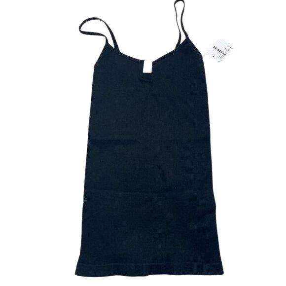 Free People Free People Black Ribbed Cami Adjustable Straps Fitted Desig Size XS / US 0-2 / IT 36-38 - 5 Thumbnail