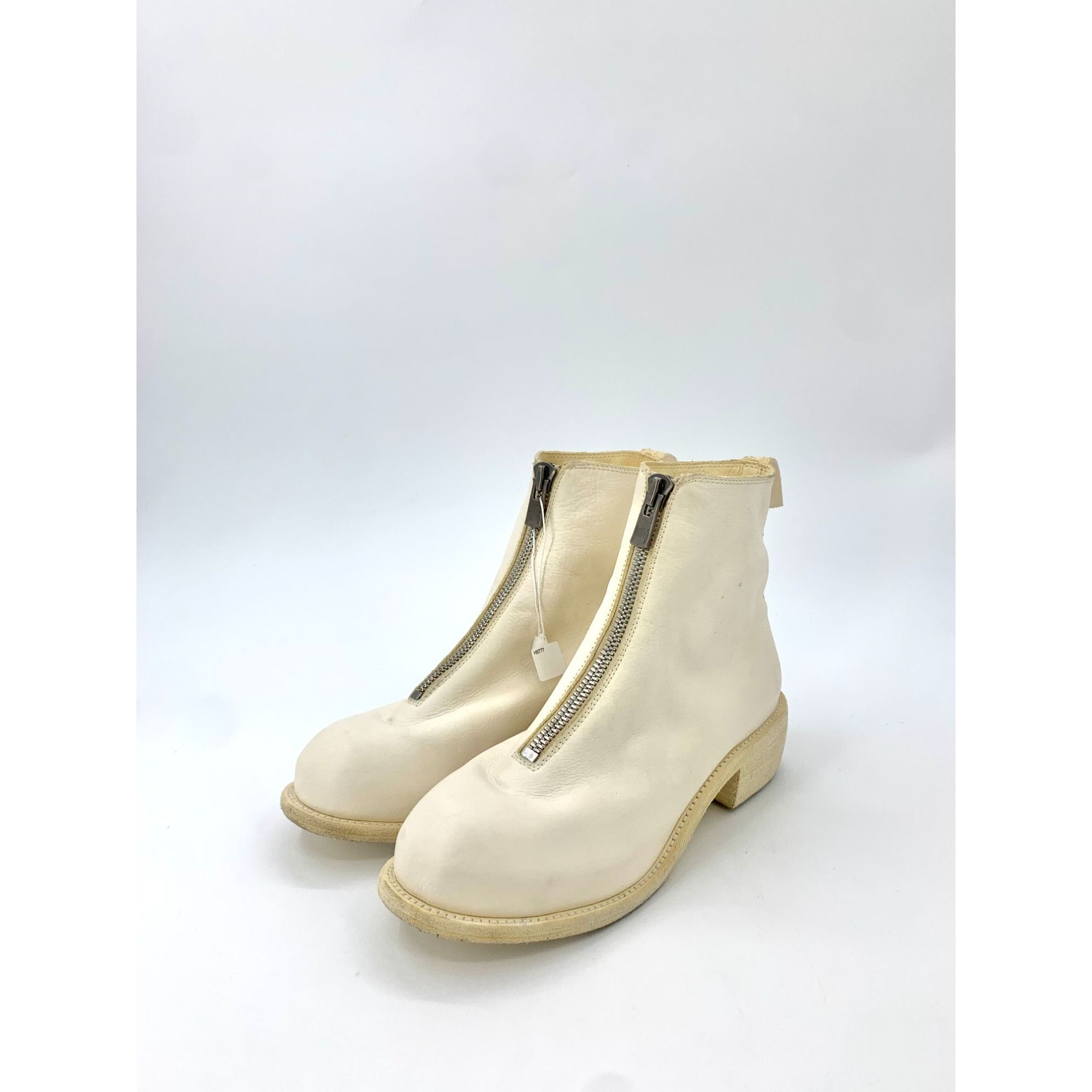 Guidi Guidi C-Class H9777 Apricot Zippered Leather Martin Boots Si Size US 9 / IT 39 - 1 Thumbnail