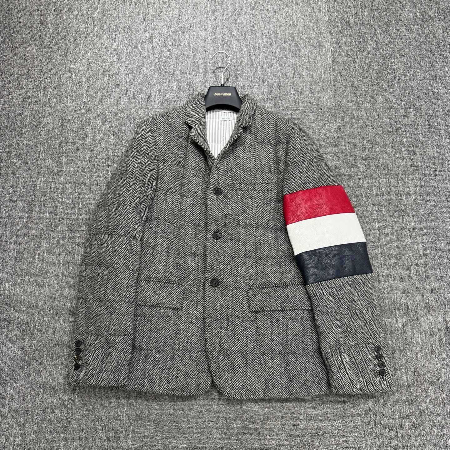 Thom Browne Thom Browne Wool & Deer Suede Down Jacket Size 2 Size US M / EU 48-50 / 2 - 1 Thumbnail
