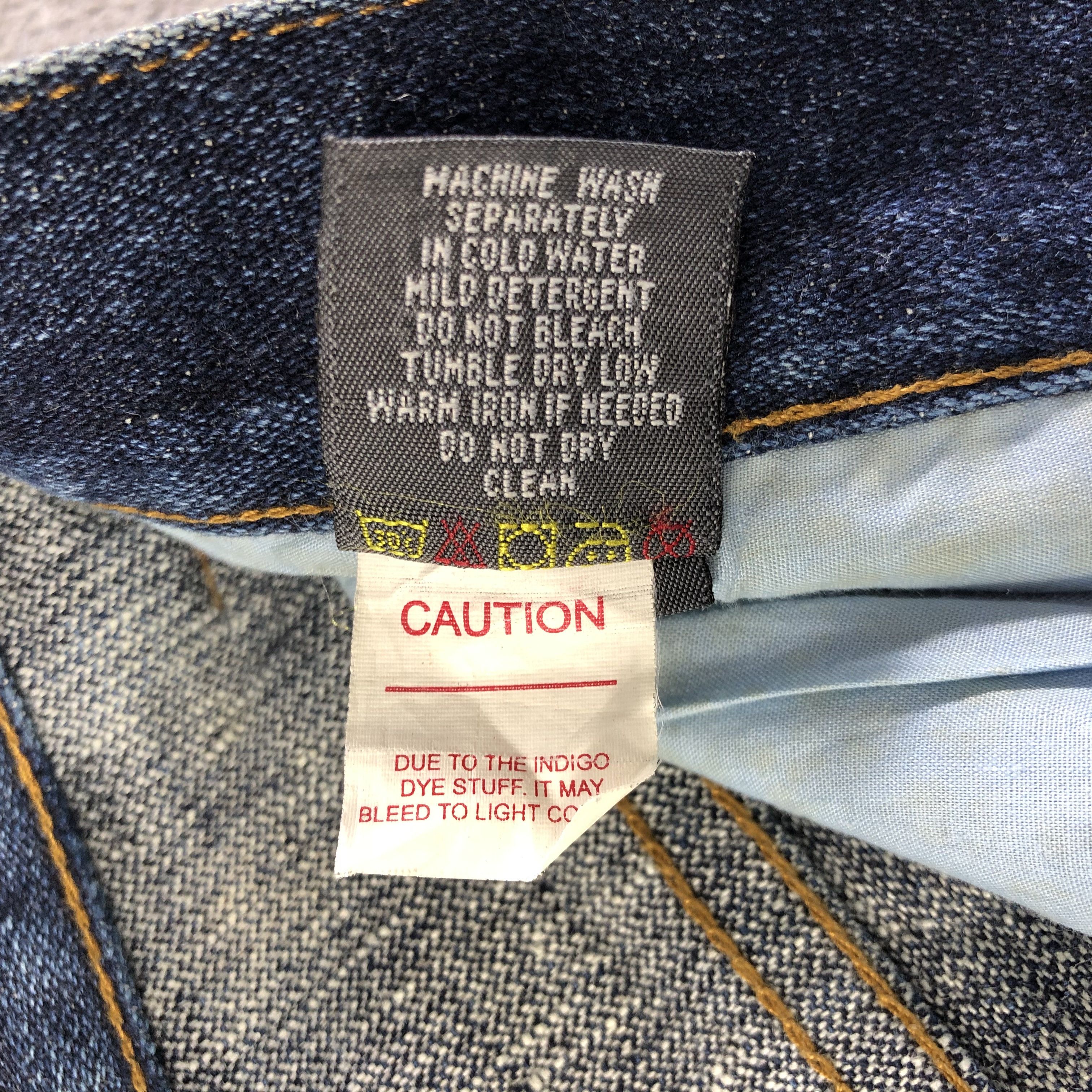 Japanese Brand Alphanumeric Jeans Dark Wash Denim -J2738 Size US 34 / EU 50 - 12 Thumbnail