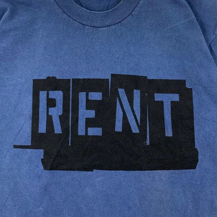 Anvil Vintage RENT JONATHAN LARSON Rock Musical Tee Shirt Size US M / EU 48-50 / 2 - 3 Thumbnail