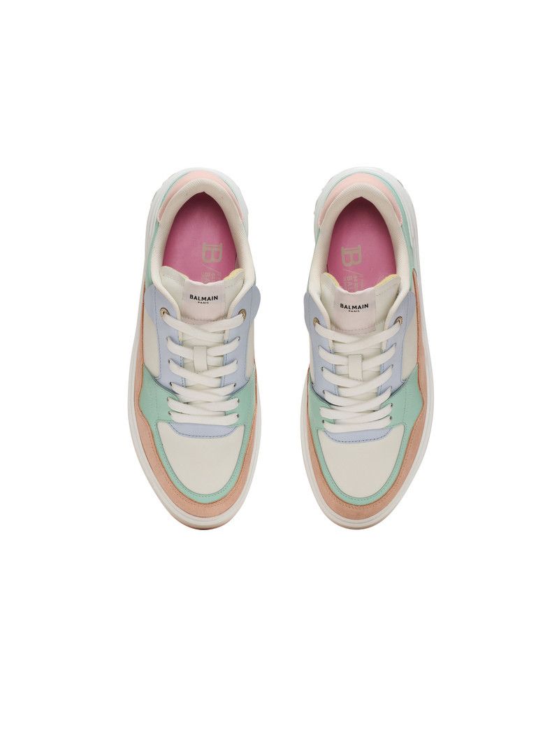 Balmain vo1s1wg111225 B-Court Panelled Sneakers in Multicolor Size US 9 / IT 39 - 3 Thumbnail