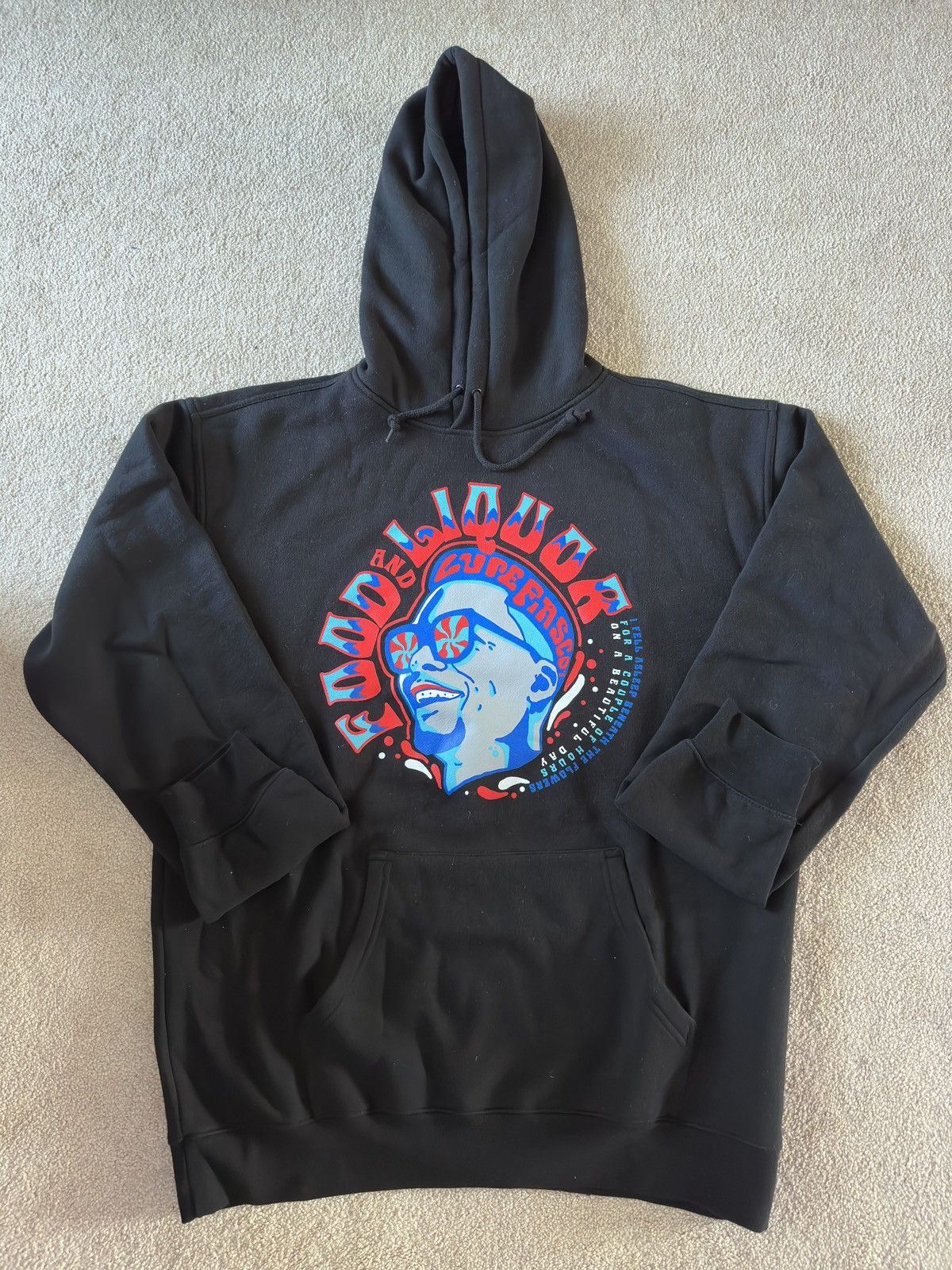Rap Tees Official Lupe Fiasco Food and Liquor 60s Hoodie Black Large Size US L / EU 52-54 / 3 - 1 Thumbnail