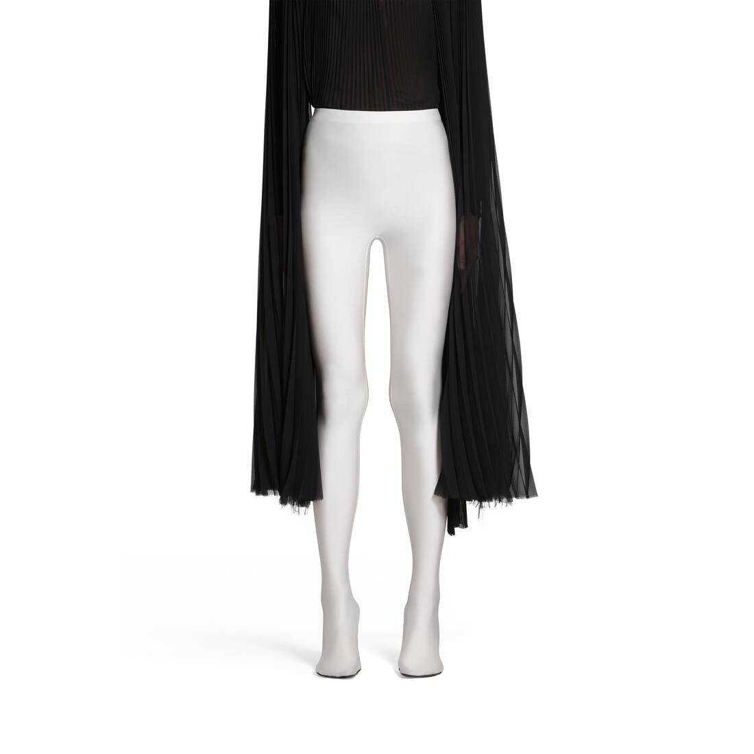 Balenciaga o1bcso1str0525 Anatomic Pantaleggings in White Size 27" / US 4 / IT 40 - 4 Thumbnail