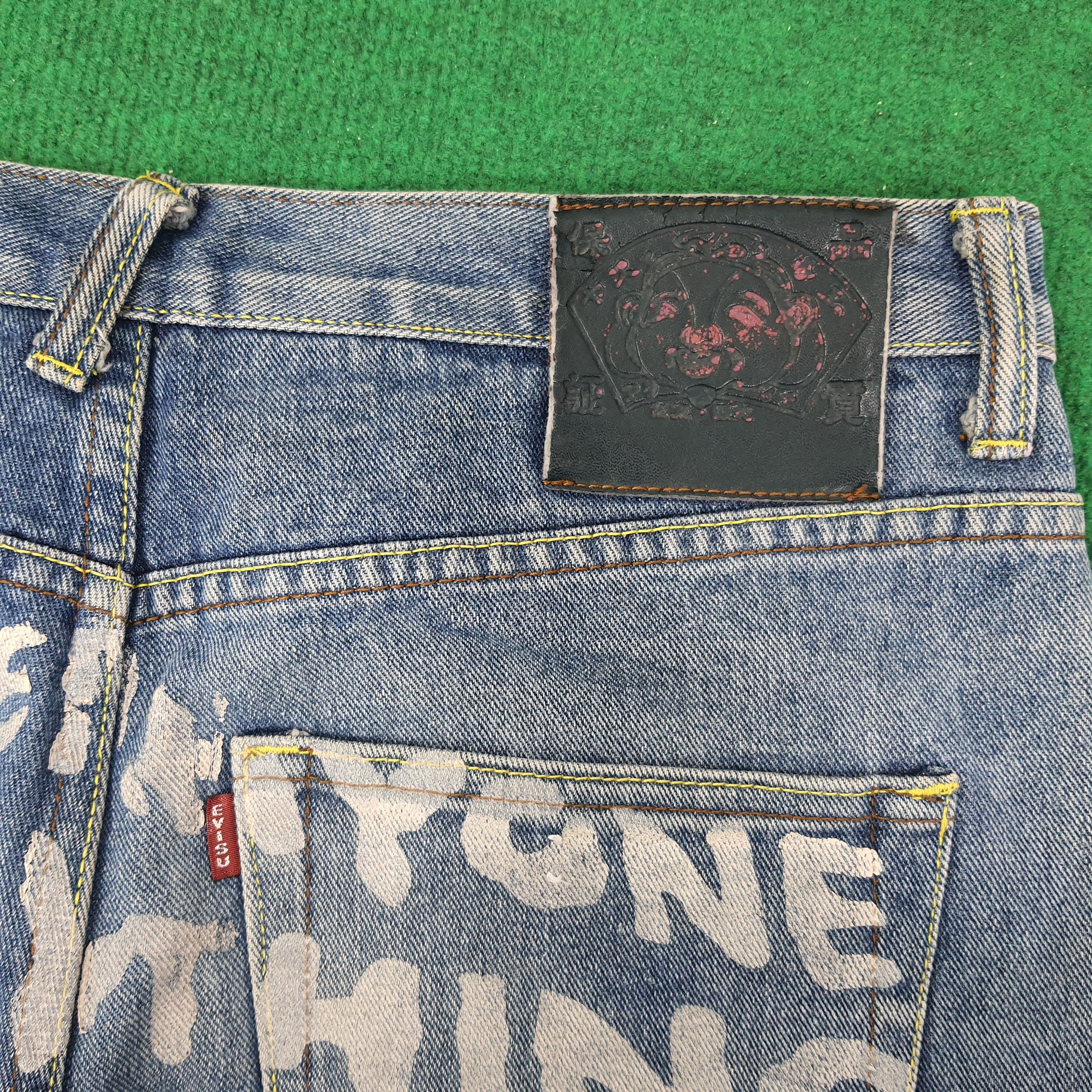 Japanese Brand Vintage Evisu x Doraemon Rare Custom Daicock Jeans C244N25 Size US 32 / EU 48 - 3 Thumbnail