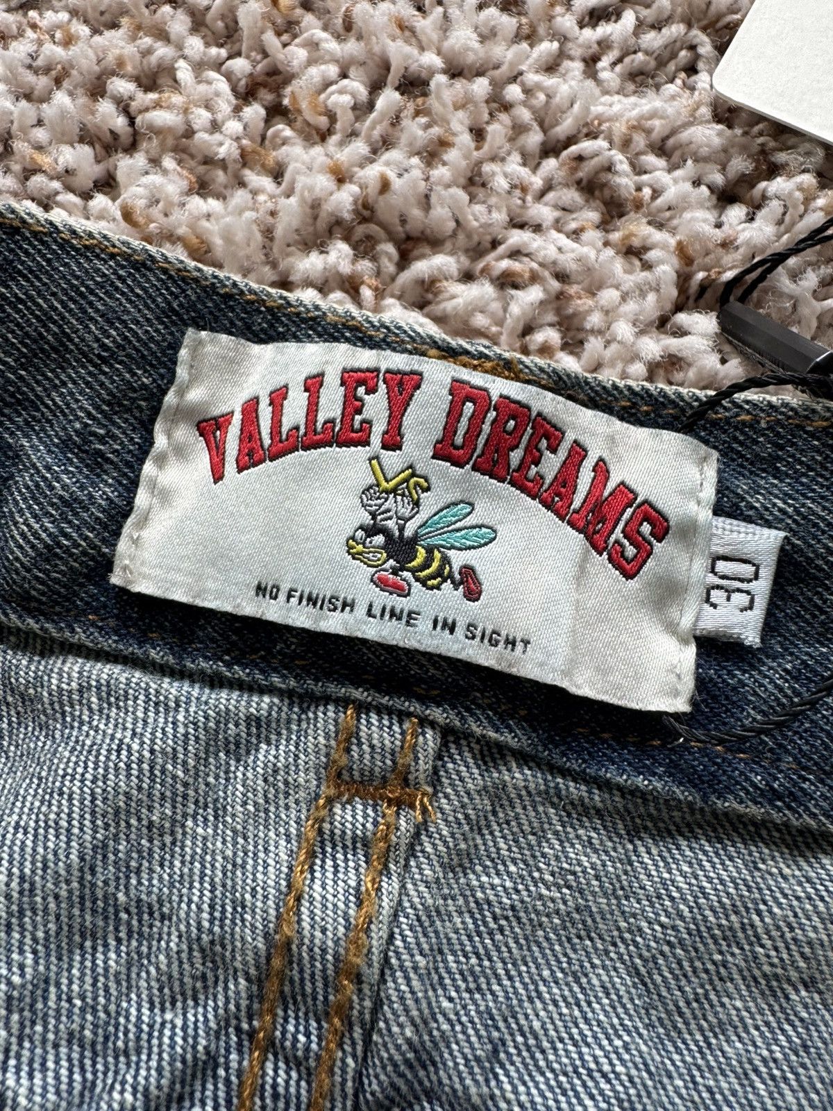 Vale Vale Forever Blue Denim Glitch Jeans Distressed Valley Size US 30 / EU 46 - 10 Thumbnail