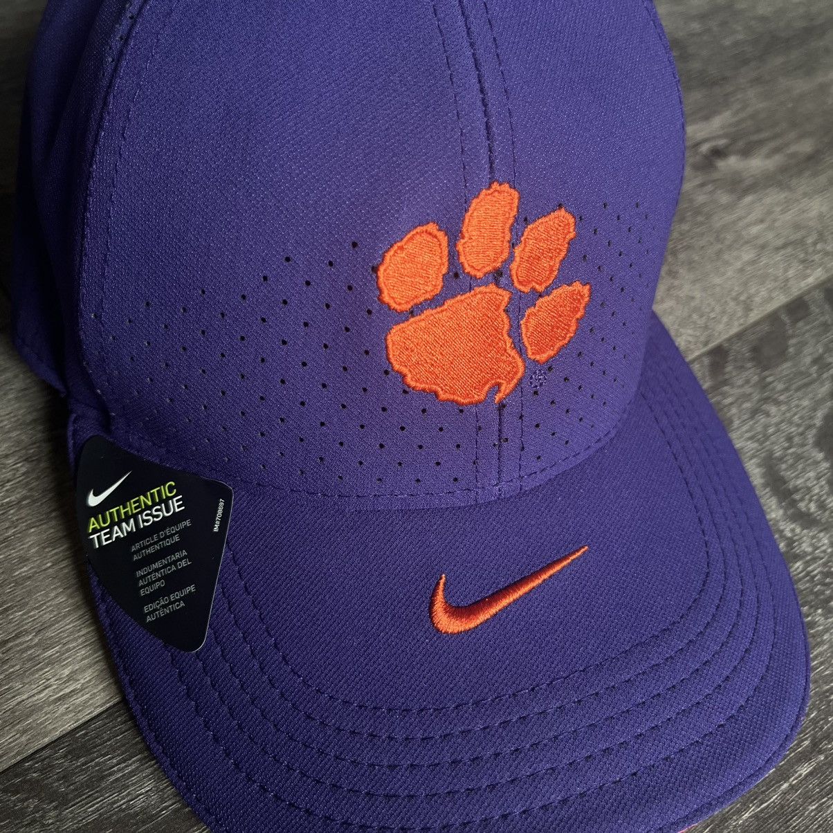 Nike New Nike Clemson University Center Swoosh Logo Legacy91 Hat Size ONE SIZE - 2 Thumbnail