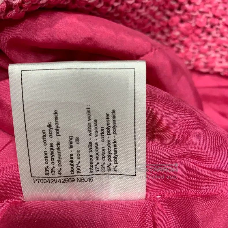 Chanel Chanel Early Spring Vacation Series Tweed Pink Skirt Size 42" / US 20 - 8 Thumbnail