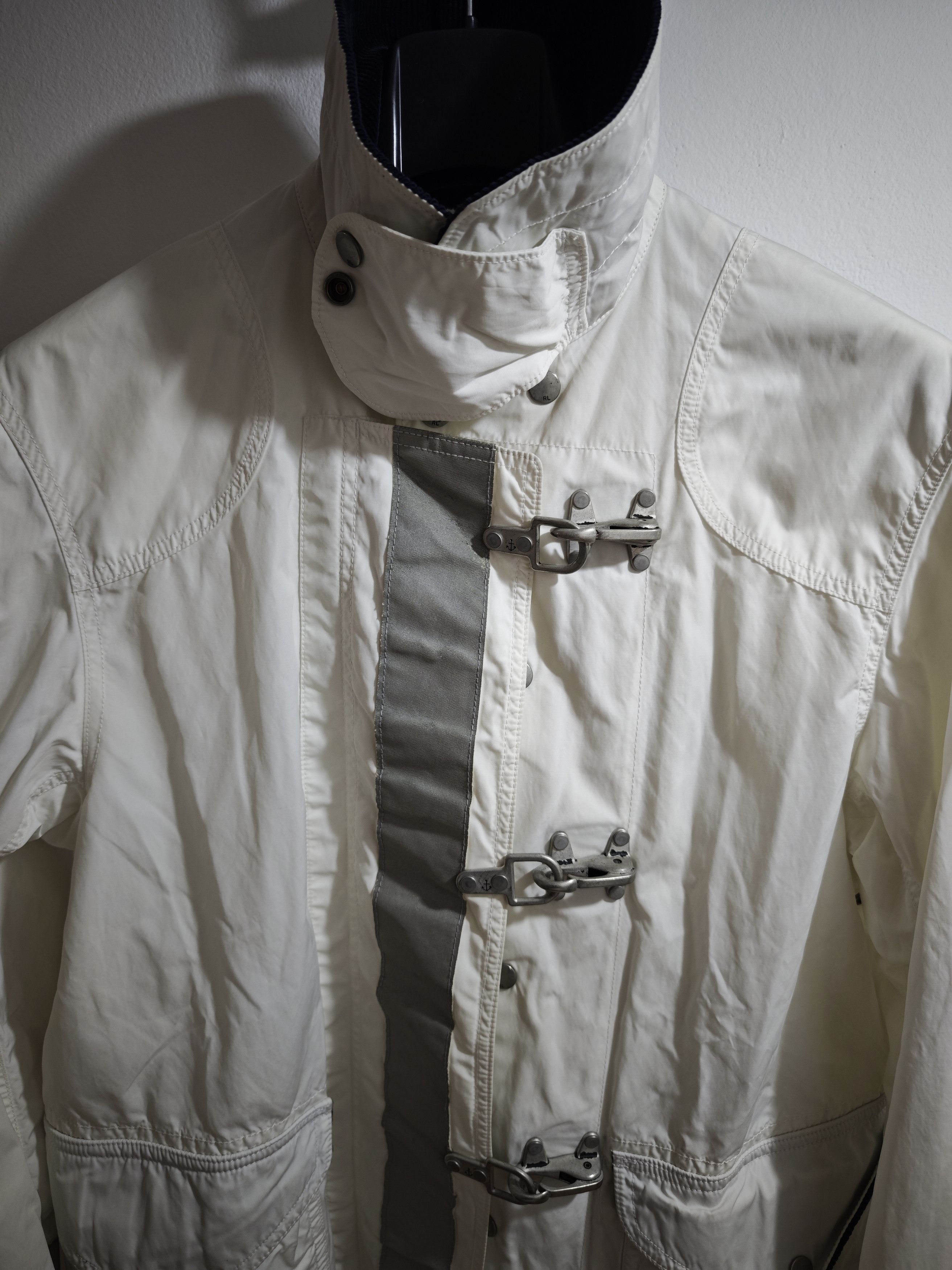 Polo Ralph Lauren Chore Jacket Lobster Clasp Men's M, White Nautical Toggle Size US M / EU 48-50 / 2 - 7 Thumbnail