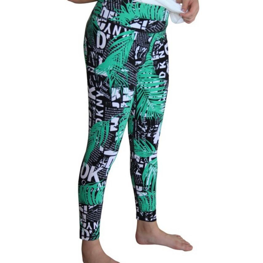 DKNY DKNY Sport, Evy Leggings Troptext Printed High-Waist 7/8 Leggings, Women’s XS Size 25" / US 0 / IT 36 - 1 Thumbnail