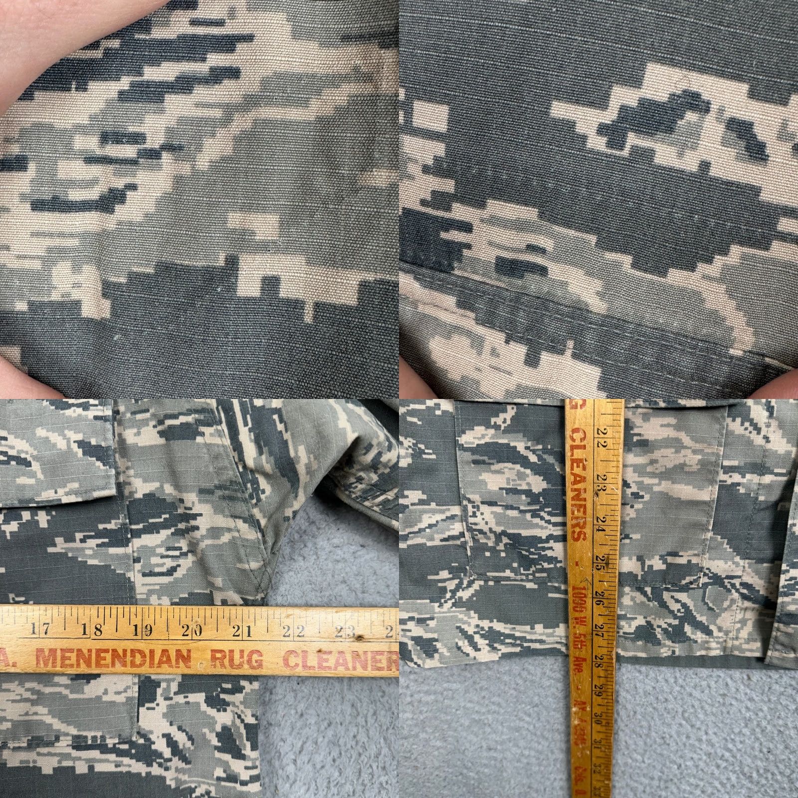 Vintage US Air Force Jacket Mens 40R Gray Green Camo Utility Military Jacket Workwear Mens 40R Gray Army Military Utility Jacket Mens Size US XXS / EU 40 - 8 Thumbnail
