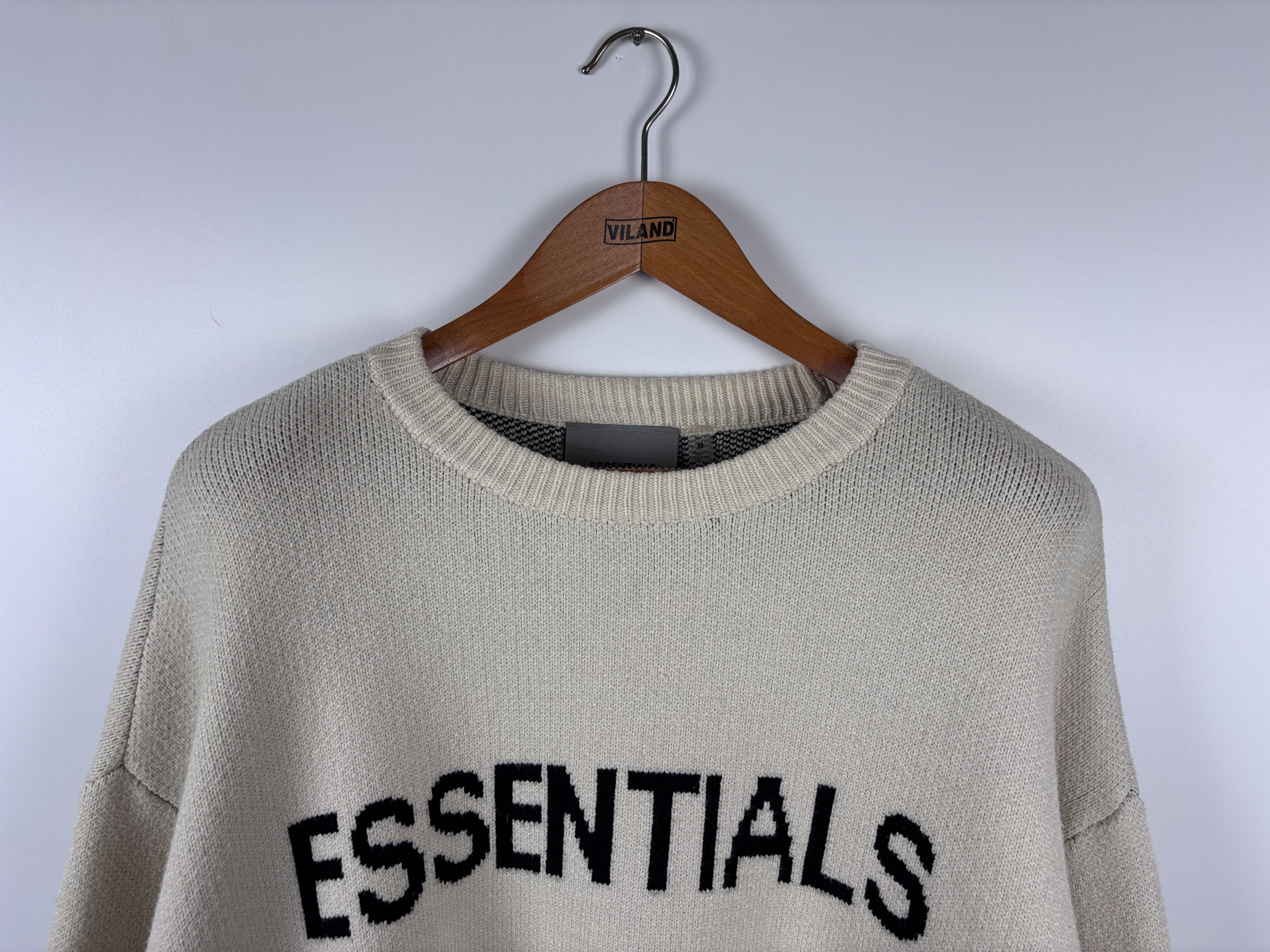 Essentials Essentials Fear Of God Knit Sweater Pullover Beige Size M Size US M / EU 48-50 / 2 - 3 Thumbnail