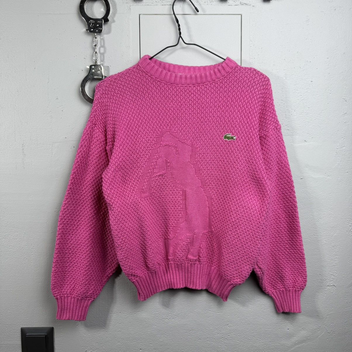 Lacoste Vintage Golf 90’s Sweater Lacoste Pink Size S / US 4 / IT 40 - 1 Thumbnail