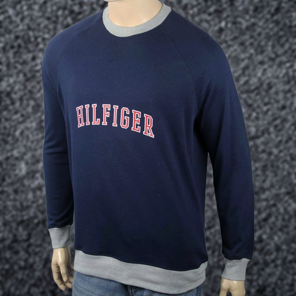 Tommy Hilfiger Keywords: Prioritized "Tommy Hilfiger," "Navy Blue," "Long Sleeve," "Classic Pullover," "Sleepwear," and "NWT. Size US XL / EU 56 / 4 - 1 Preview