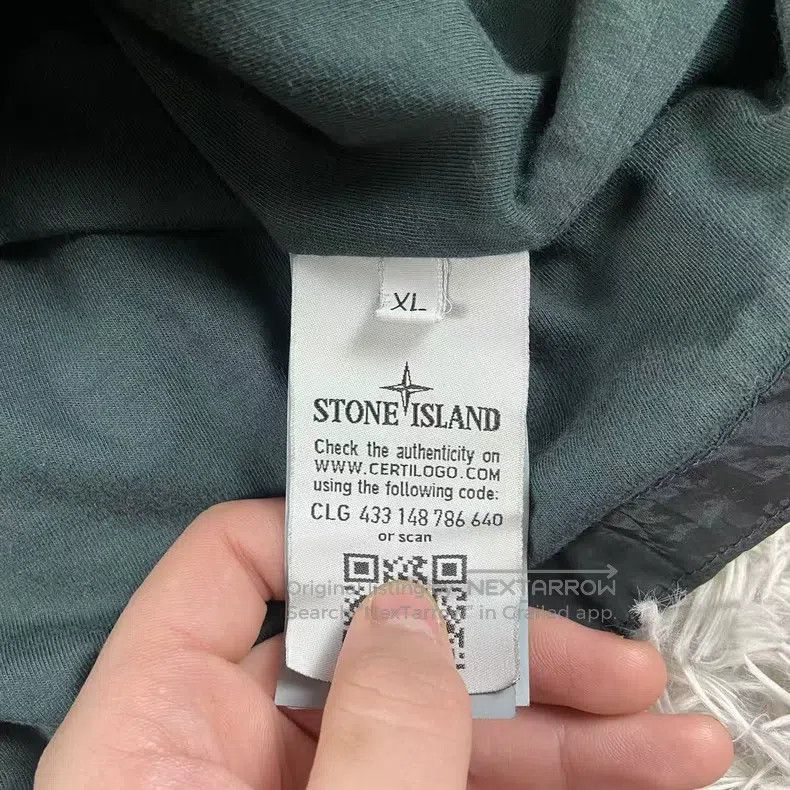 Stone Island Stone Island Black Green Metal Nylon Jacket Size US XL / EU 56 / 4 - 4 Thumbnail