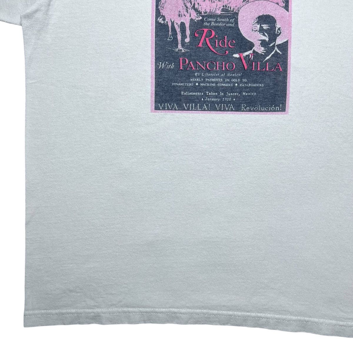 Other × Vintage Vintage 1990s Pancho Villa Atención Gringo Viva México Tee Size US L / EU 52-54 / 3 - 7 Thumbnail