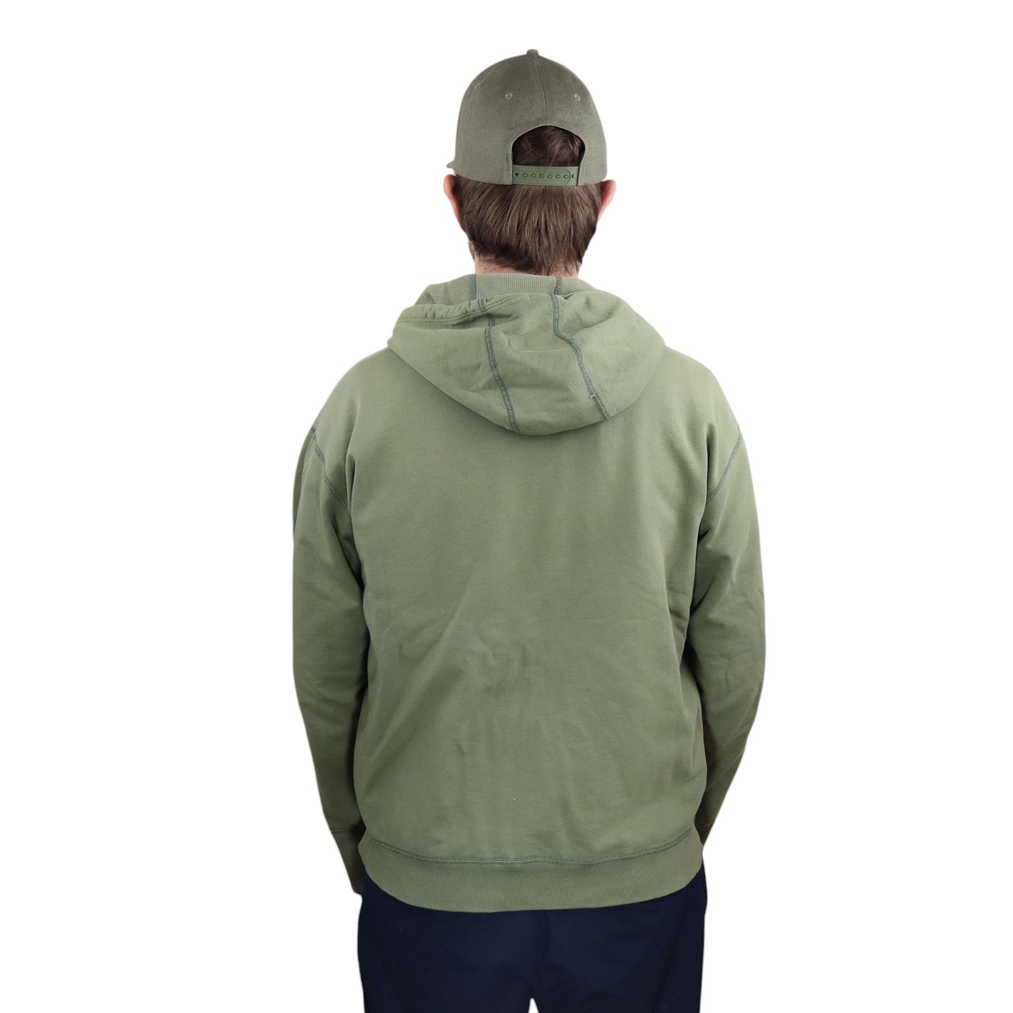 Patagonia × Supreme Vintage Patagonia Faded Baggy Hoody Sweatshirt Large Green Size US L / EU 52-54 / 3 - 3 Thumbnail