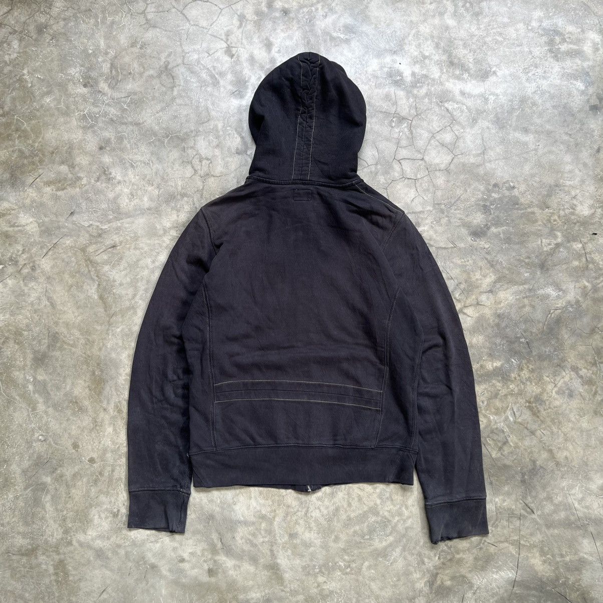 Diesel 2000’s Diesel Vkei Style Distressed Zip Hoodie Size US M / EU 48-50 / 2 - 2 Thumbnail