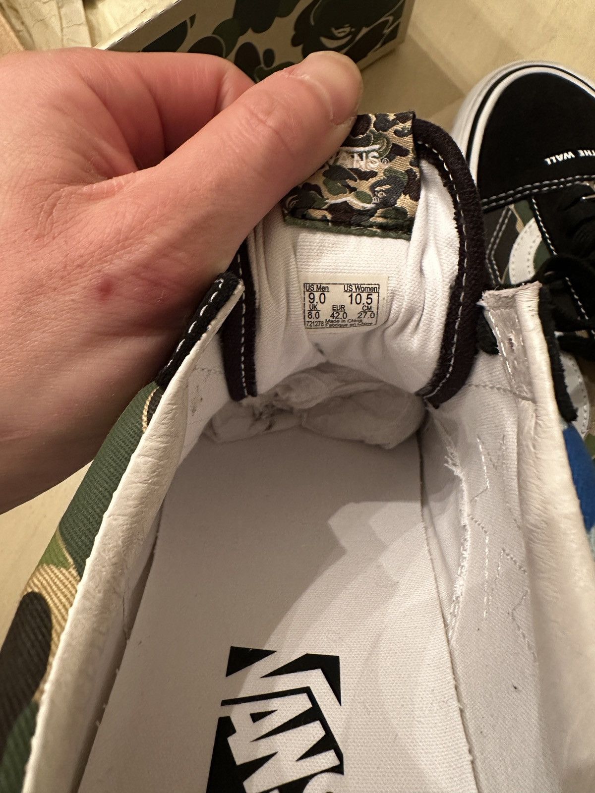 Vans Vans x Bape Old Skool 36’ ABC Camo Size US 9 / EU 42 - 7 Thumbnail
