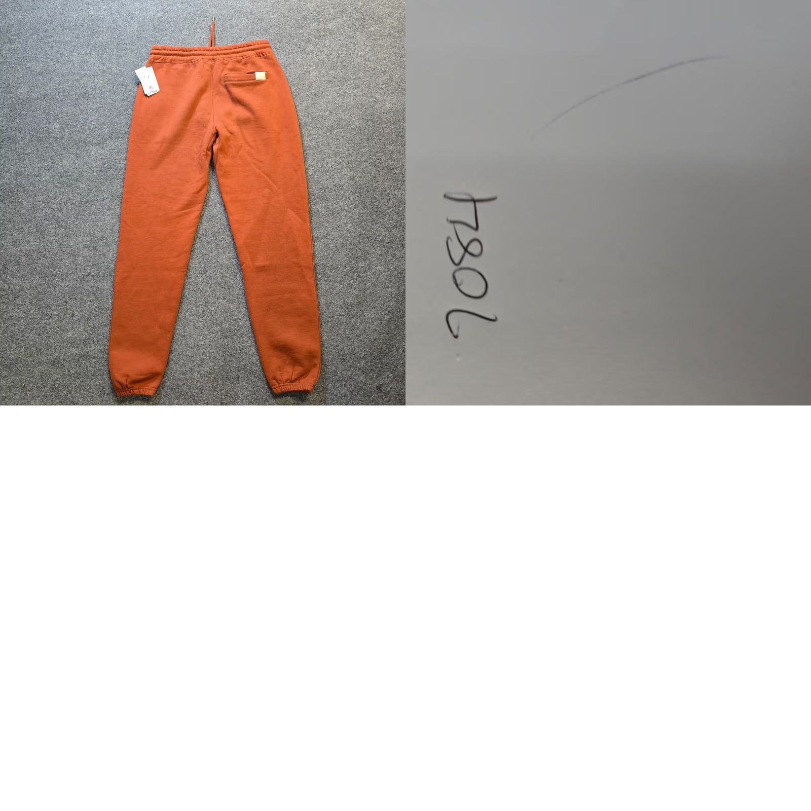 Vintage Ohanga Sweatpants Womens M Orange Jogger Pockets Lounge Casual Tapered Fleece Cotton Blend Regular Inseam 32" Pants Size 32" / US 10 / IT 46 - 9 Thumbnail