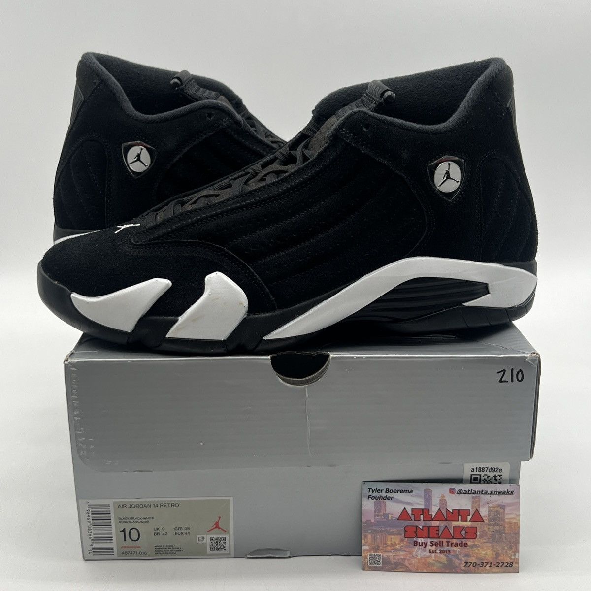 Air Jordan 14 Black white
