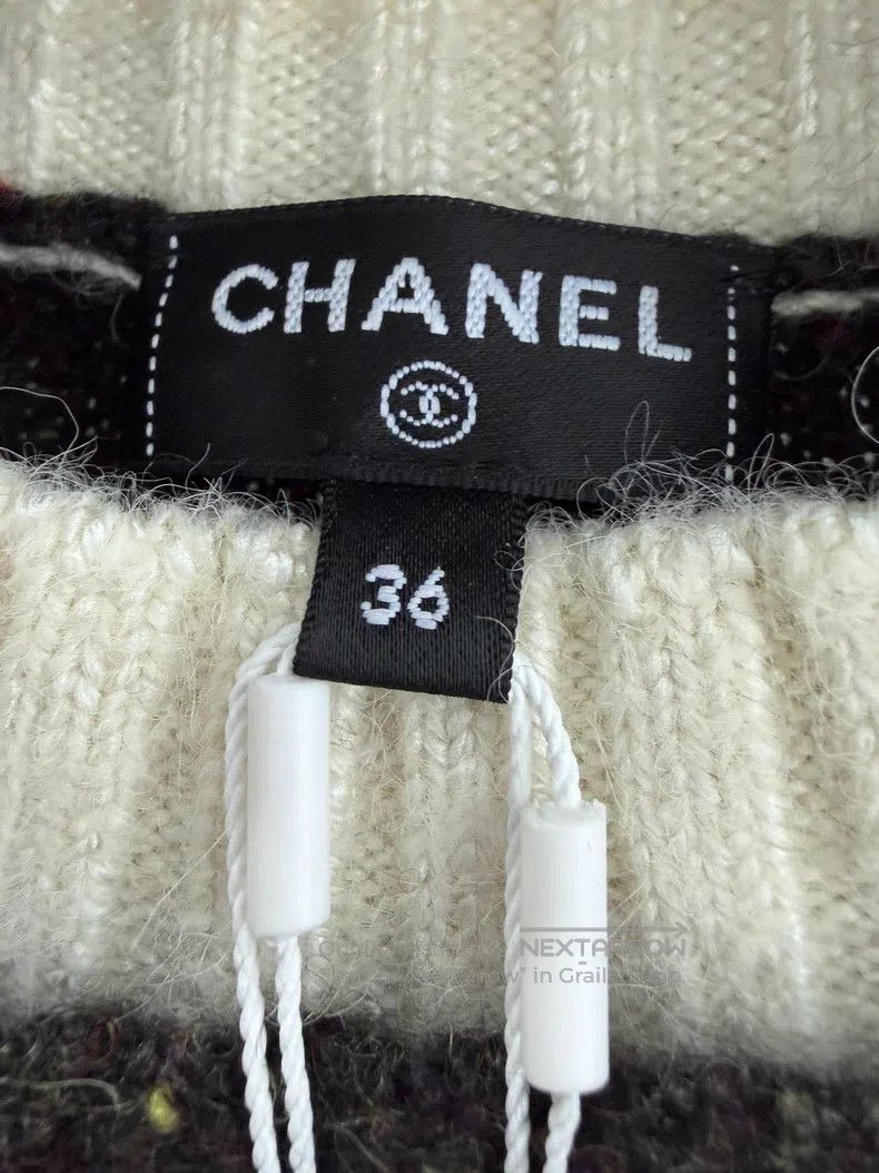 Chanel Ski Series Coffee Brown Deer Knitted Pullover Sweat