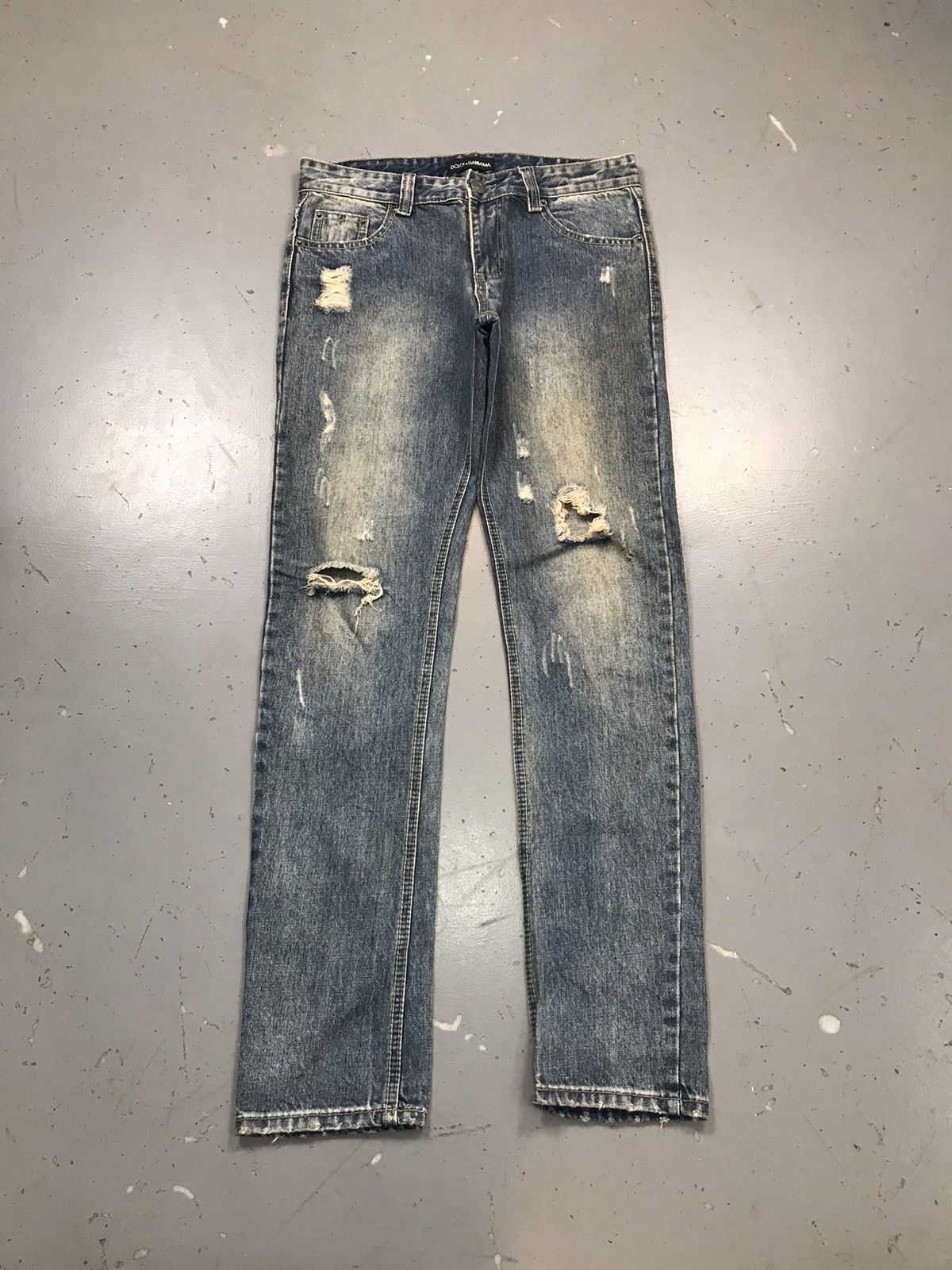 Dolce & Gabbana Vintage faded dolce & gabbana distressed denim Size US 34 / EU 50 - 1 Thumbnail
