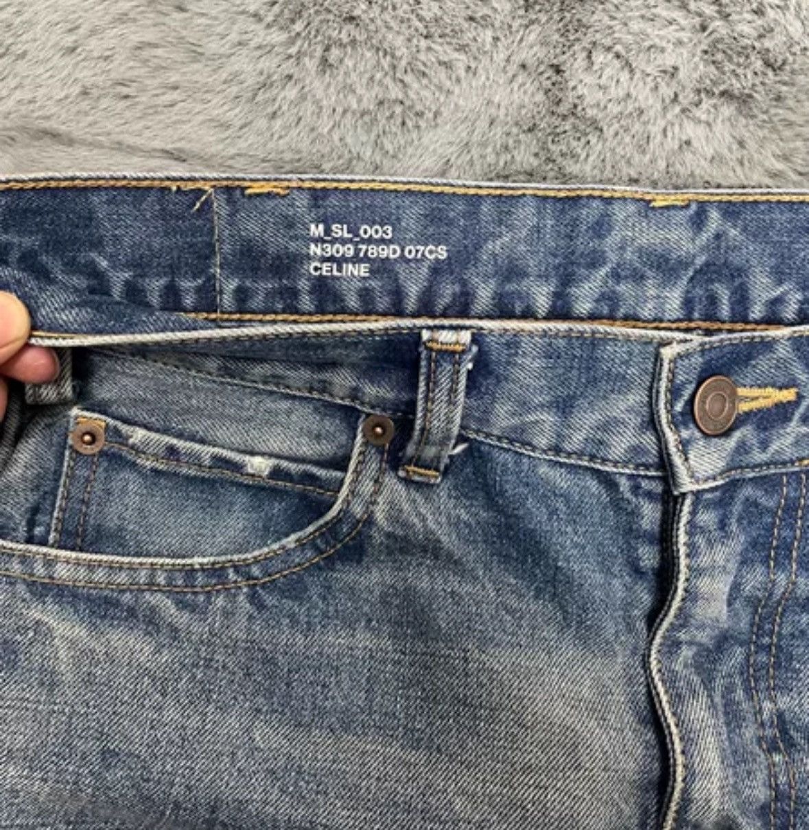 Celine Celine 2019 Spring/Summer First Year Micro Slim Blue Jeans Size US 30 / EU 46 - 5 Thumbnail