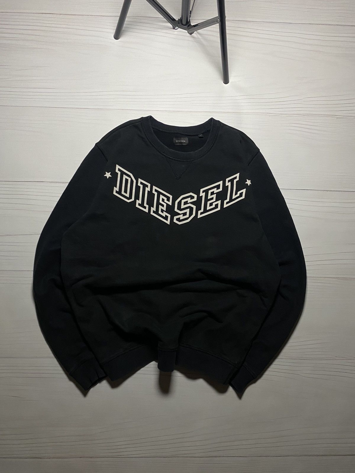 Diesel × Vintage Vintage Diesel Big Logo Star Box fit y2k sweatshirt Size US L / EU 52-54 / 3 - 1 Thumbnail