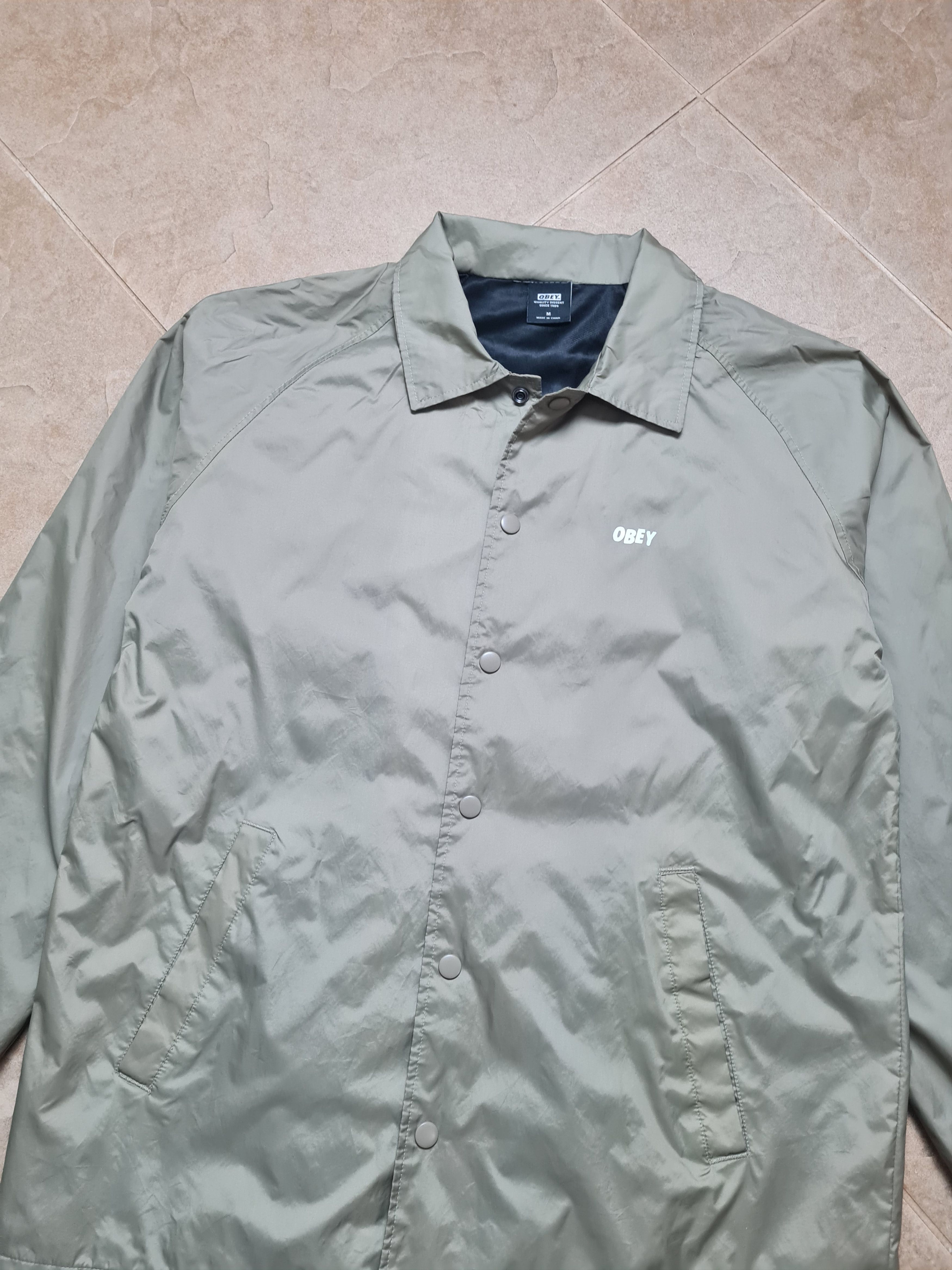 Obey Mens Jacket Rare Obey Coach Jacket Windbreaker Size M Size US M / EU 48-50 / 2 - 19 Thumbnail