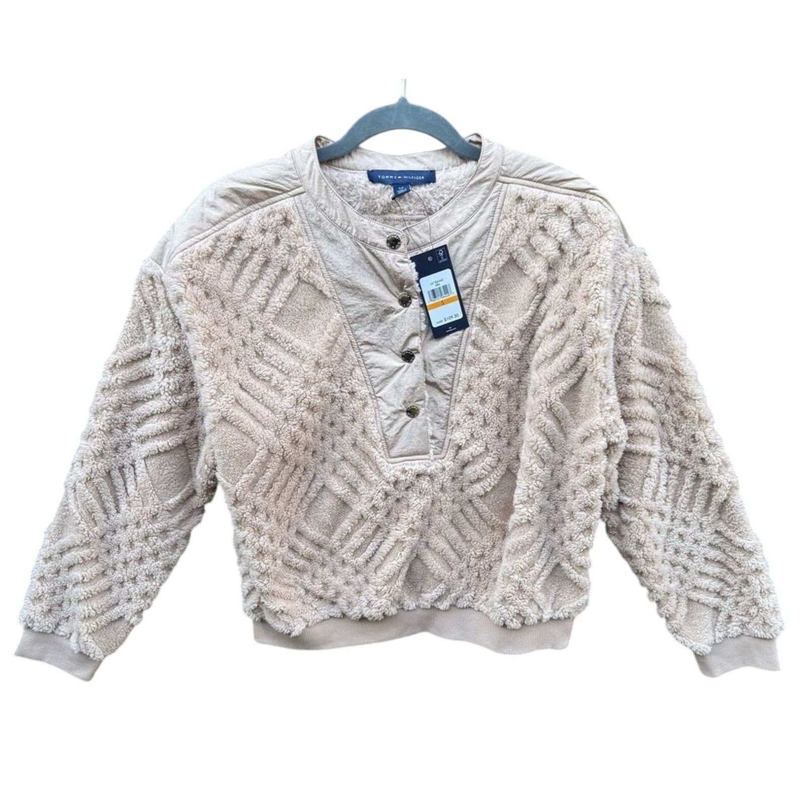 Tommy Hilfiger NWT New Tommy Hilfiger Womens Small Half Button Jacket Size S / US 4 / IT 40 - 1 Thumbnail