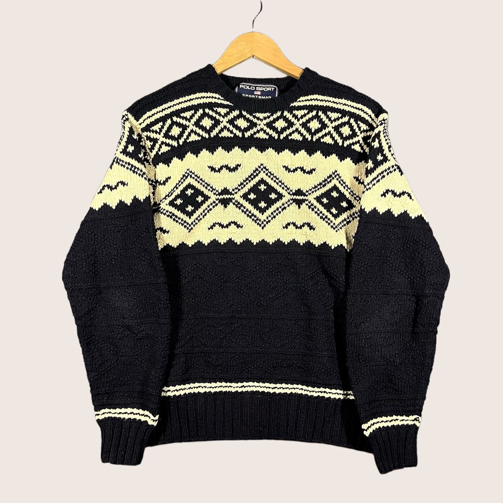 Ralph Lauren VINTAGE Ralph Lauren Polo Sport Sweater Mens Medium Blue Crew Neck Long Sleeve Knit Pullover Casual Size US M / EU 48-50 / 2 - 1 Thumbnail