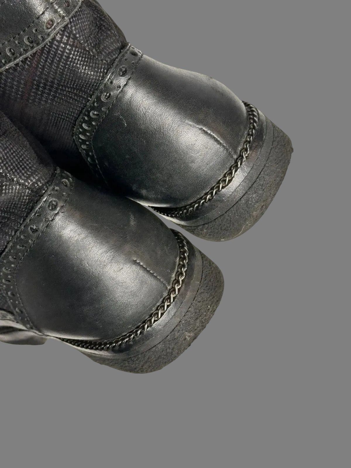 MoMA Avantgarde Guidi Leather Patchwork Boots Rare Japan Rick Goa Size US 8 / IT 38 - 11 Thumbnail